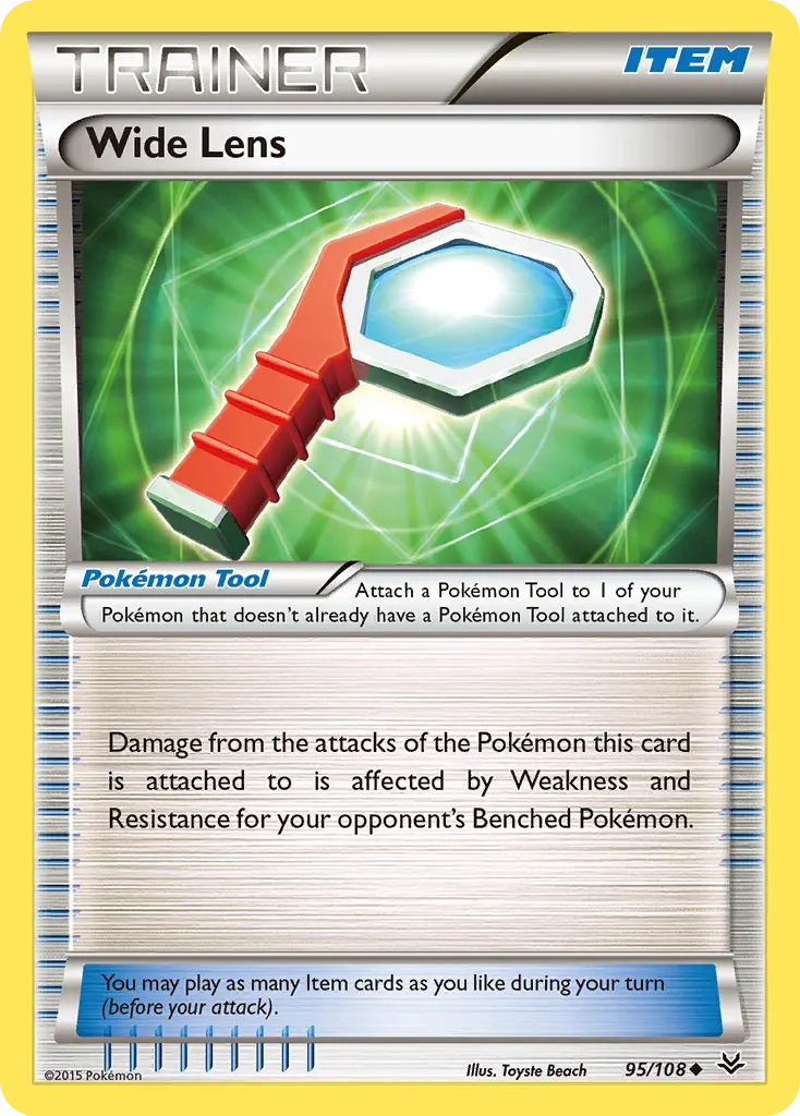 Wide Lens — Roaring Skies 95 Pokémon card