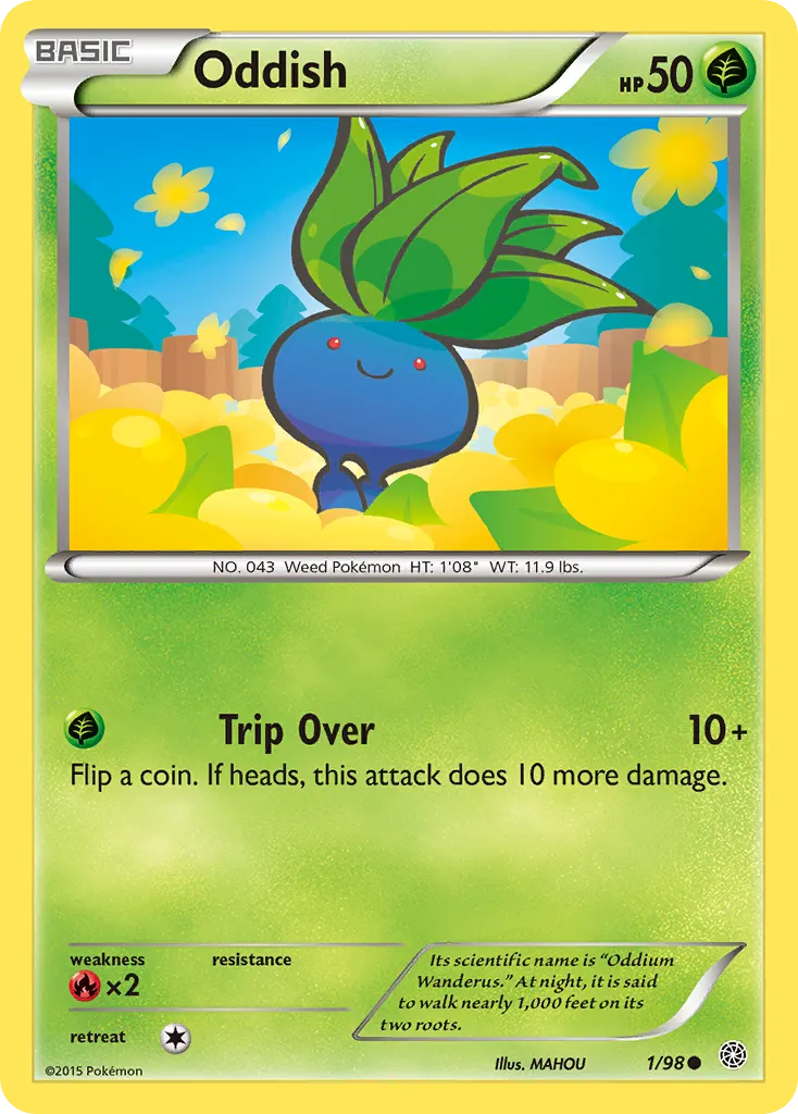 Oddish — Ancient Origins 1 Pokémon card