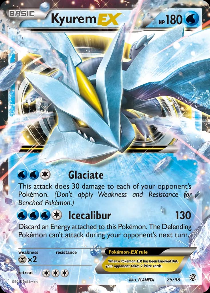 Kyurem-EX — Ancient Origins 25 Pokémon card