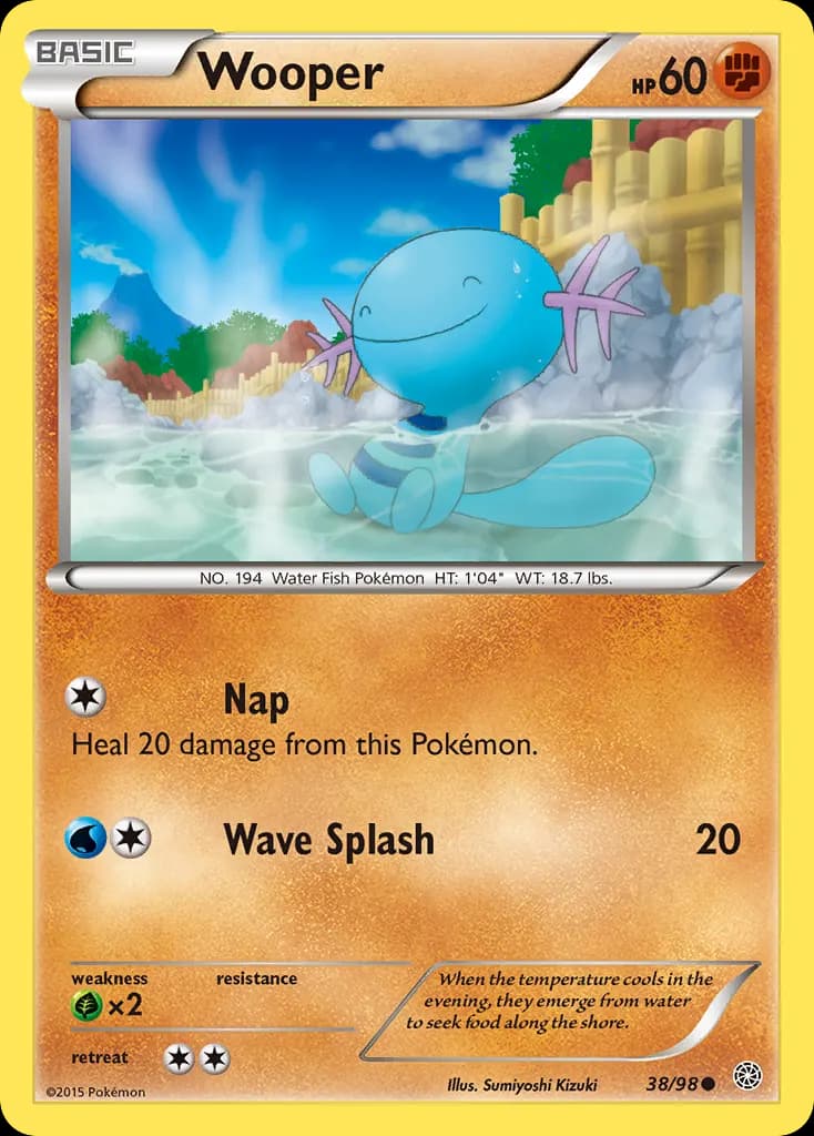 Wooper — Ancient Origins 38 Pokémon card