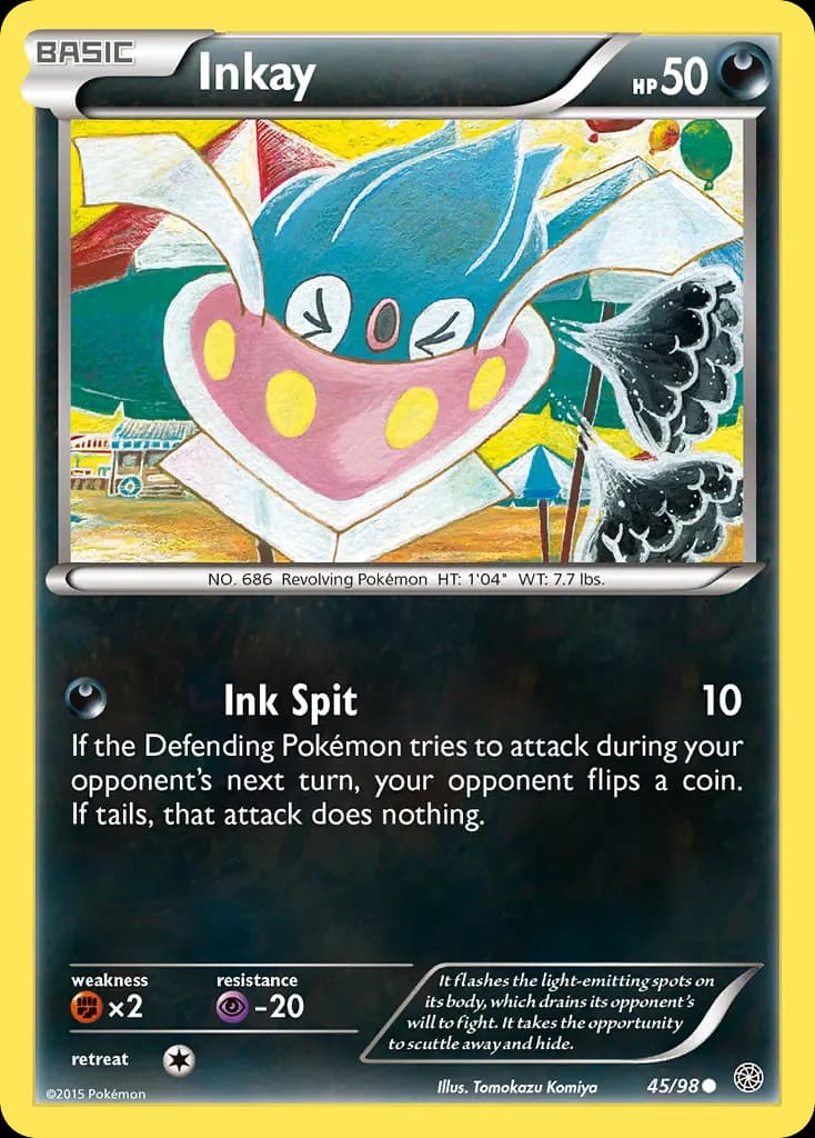 Inkay — Ancient Origins 45 Pokémon card
