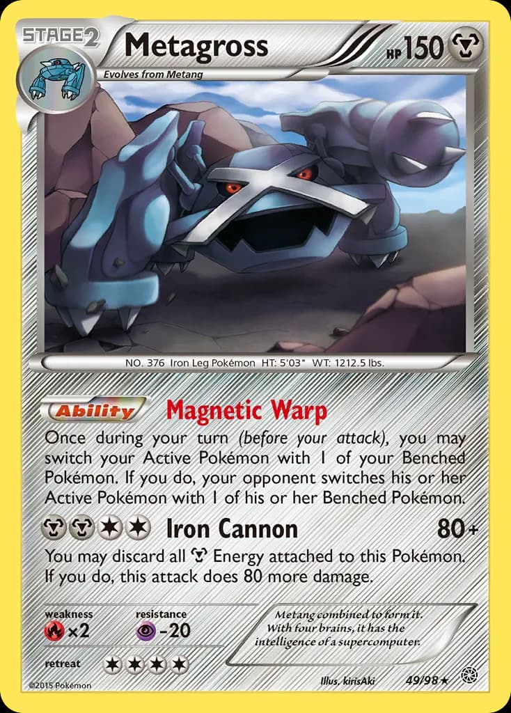 Metagross — Ancient Origins 49 Pokémon card
