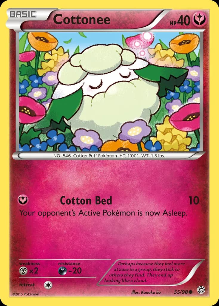 Cottonee — Ancient Origins 55 Pokémon card