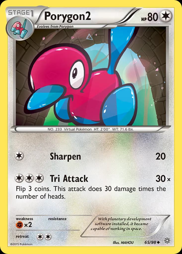 Porygon2 — Ancient Origins 65 Pokémon card