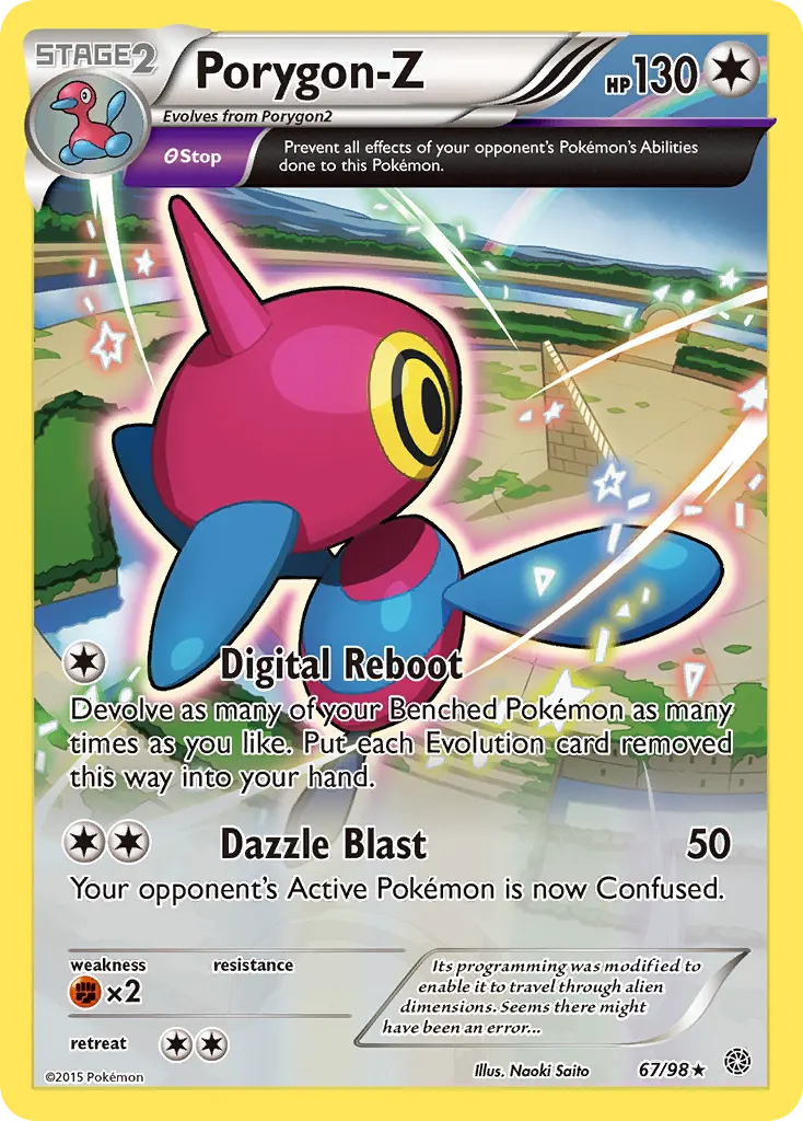 Porygon-Z — Ancient Origins 67 Pokémon card