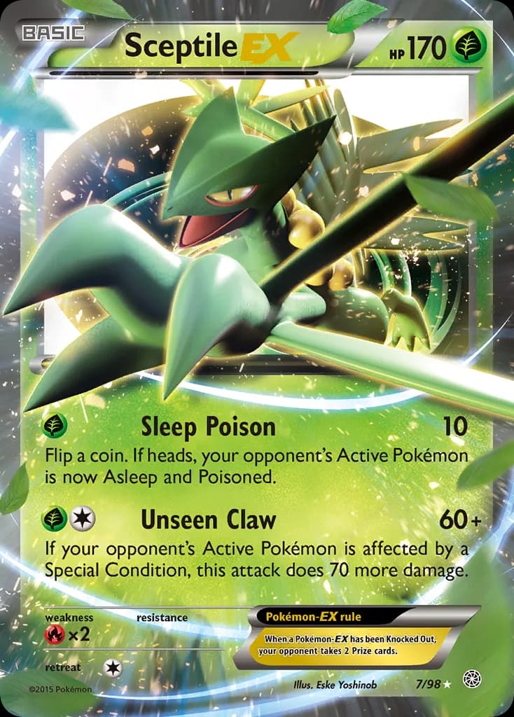 Sceptile-EX — Ancient Origins 7 Pokémon card