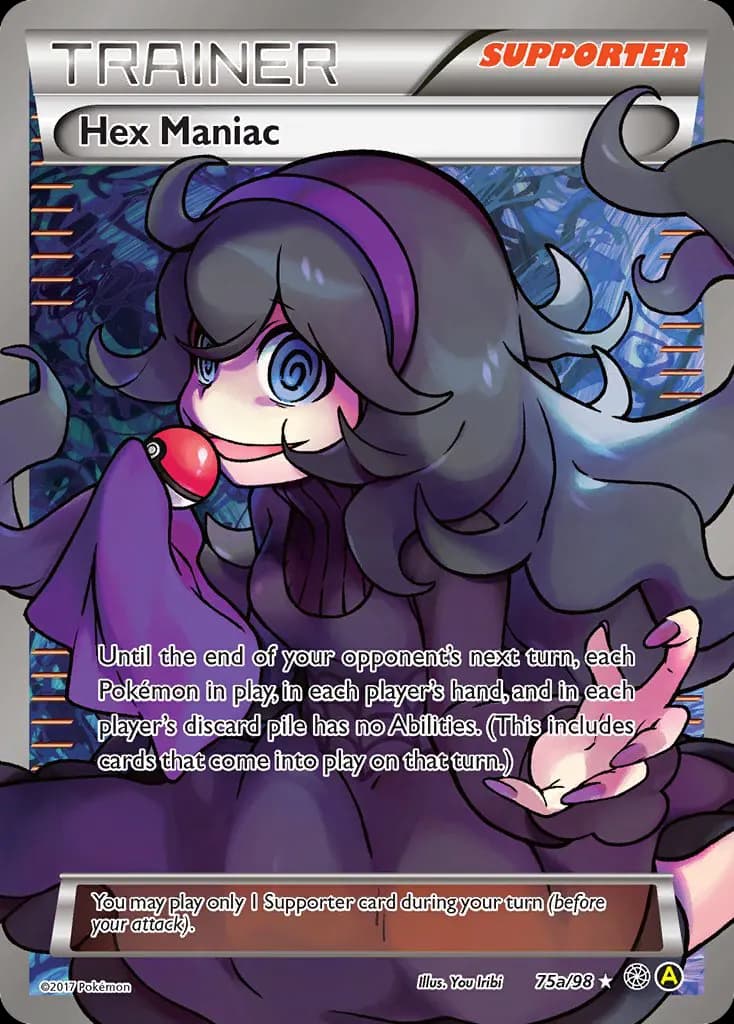 Maníaco de Feitiços — Origens Ancestrais 75a Portuguese Pokémon card