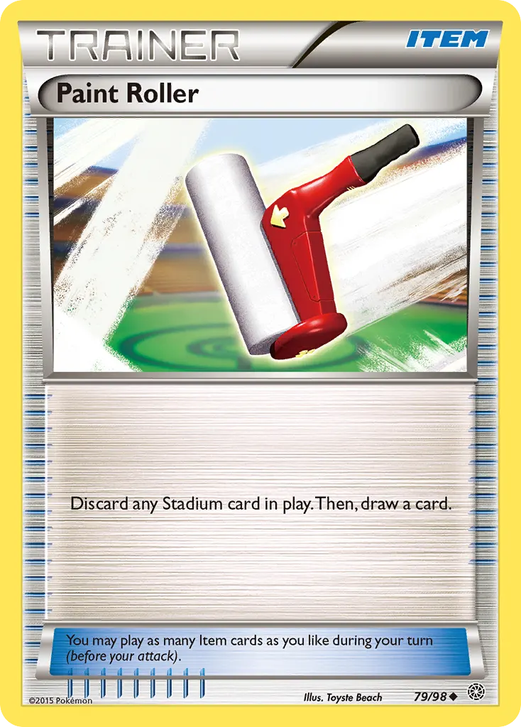 Paint Roller — Ancient Origins 79 Pokémon card