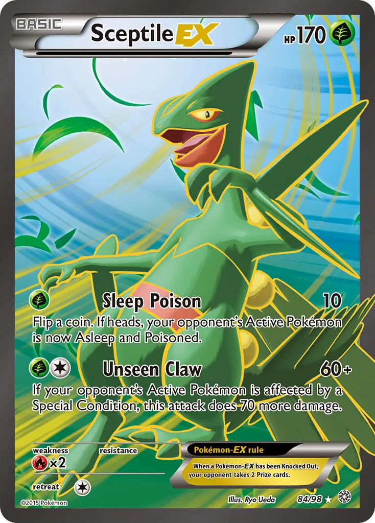 Sceptile-EX — Ancient Origins 84 Pokémon card
