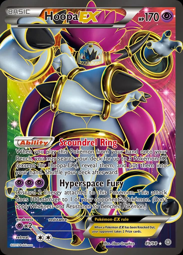 Hoopa-EX — Ancient Origins 89 Pokémon card