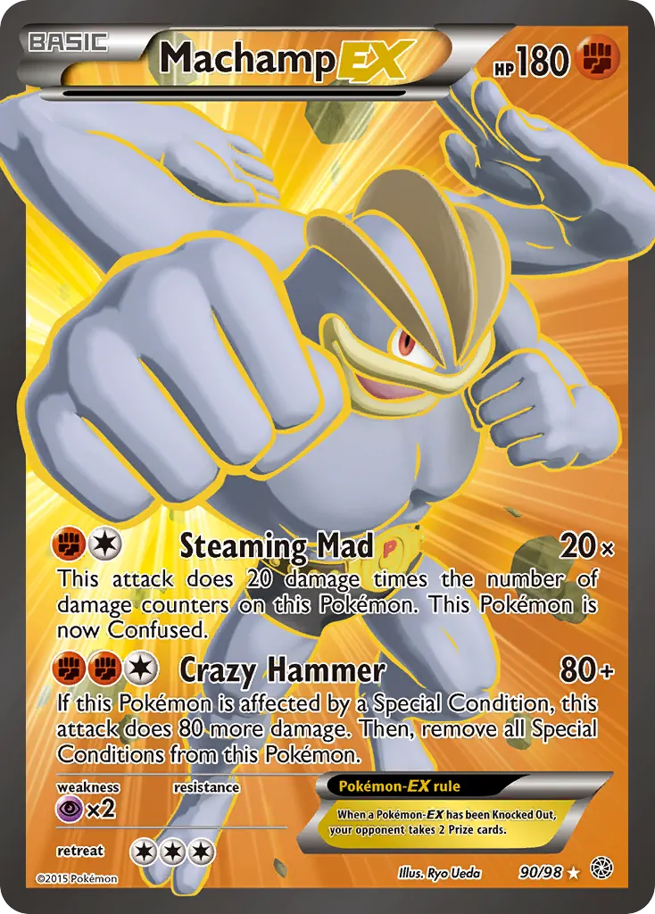 Machamp-EX — Ancient Origins 90 Pokémon card