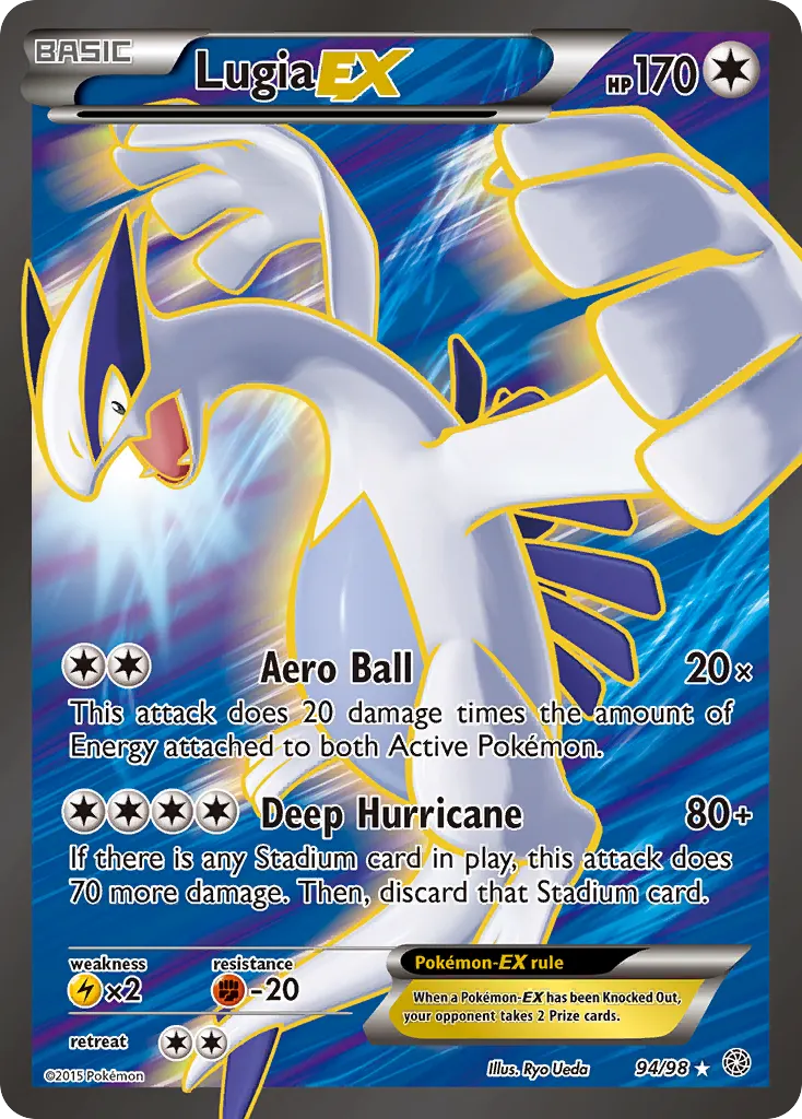 Lugia-EX — Ancient Origins 94 Pokémon card