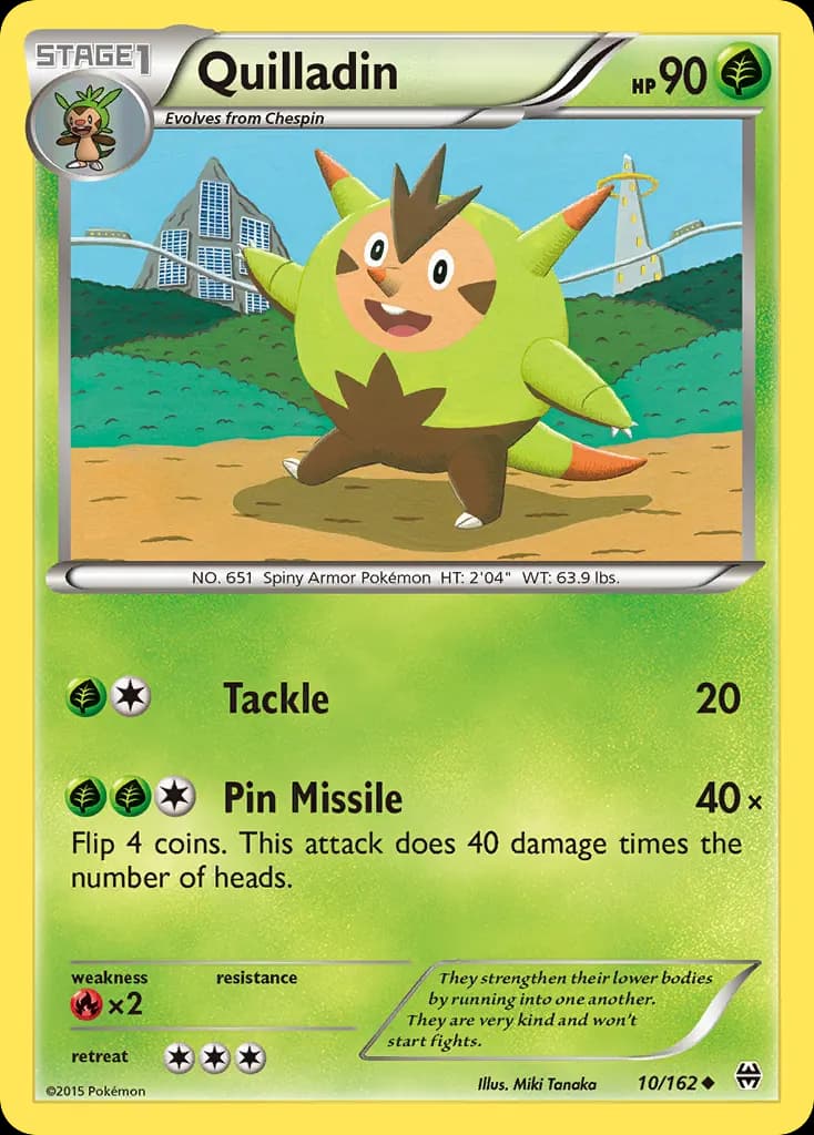 Quilladin — BREAKthrough 10 Pokémon card