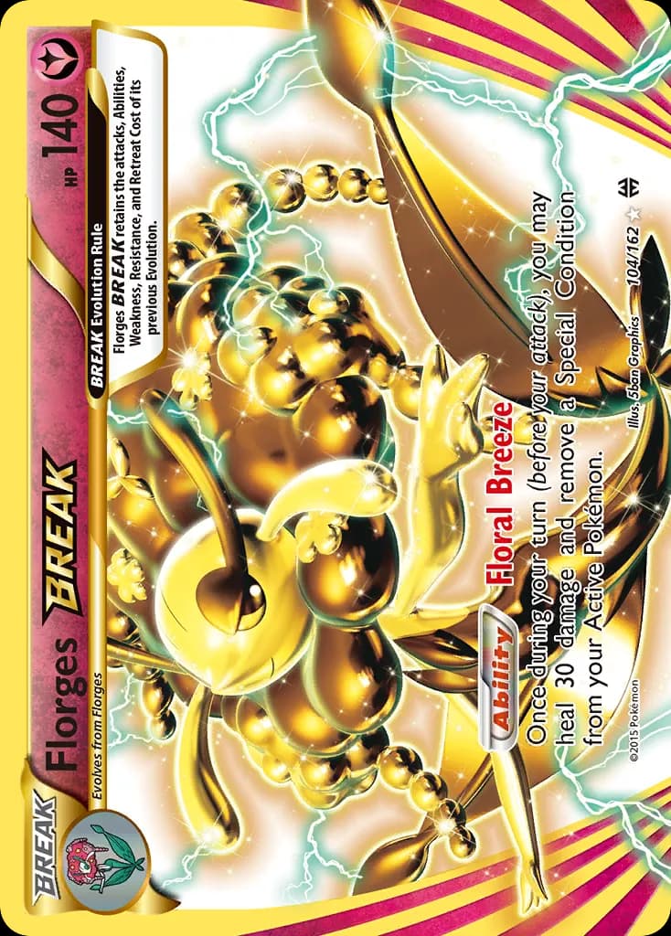 Florges BREAK — BREAKthrough 104 Pokémon card