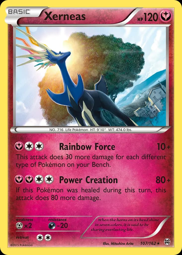 Xerneas — BREAKthrough 107 Pokémon card