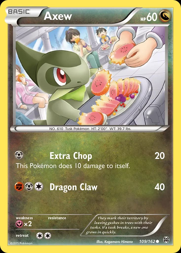 Axew — BREAKthrough 109 Pokémon card
