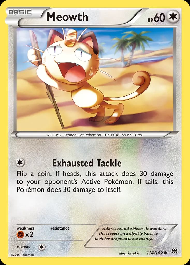 Meowth — BREAKthrough 114 Pokémon card