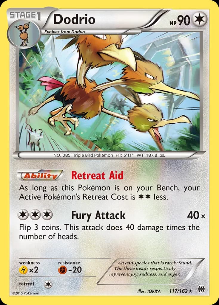 Dodrio — BREAKthrough 117 Pokémon card