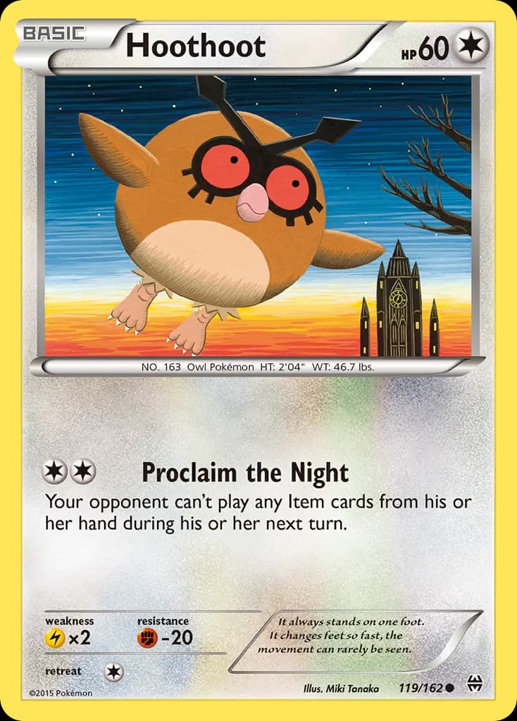 Hoothoot — BREAKthrough 119 Pokémon card