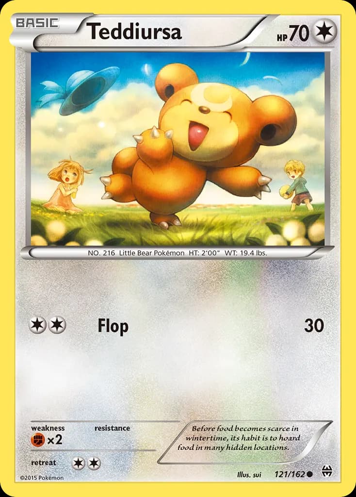 Teddiursa — BREAKthrough 121 Pokémon card