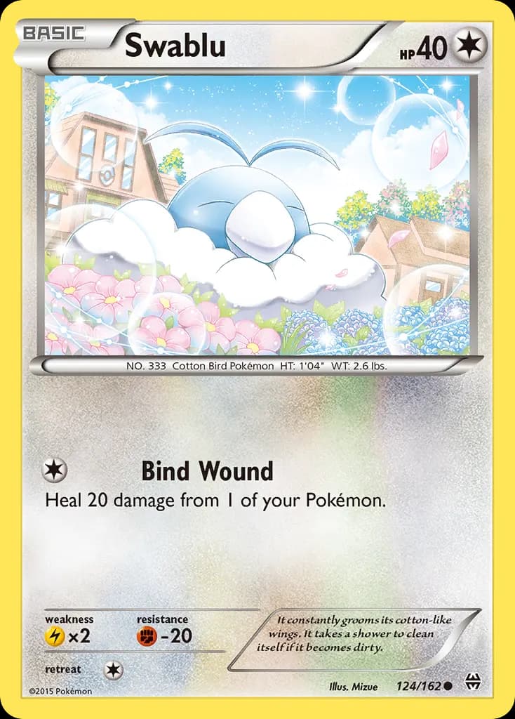 Swablu — BREAKthrough 124 Pokémon card