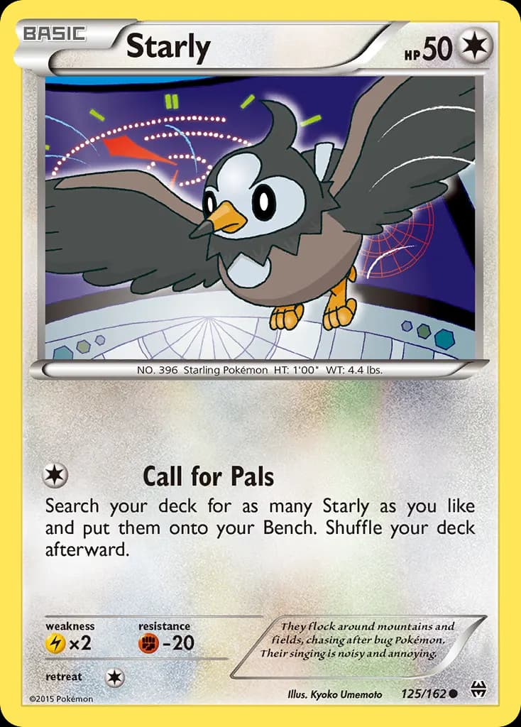 Starly — BREAKthrough 125 Pokémon card