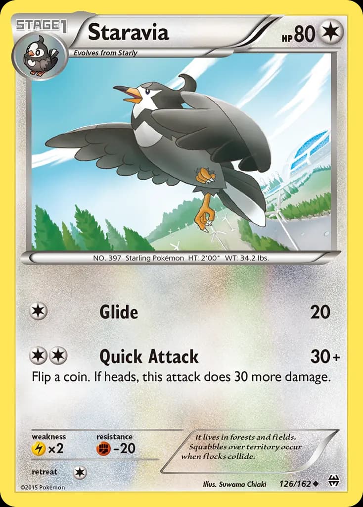 Staravia — BREAKthrough 126 Pokémon card