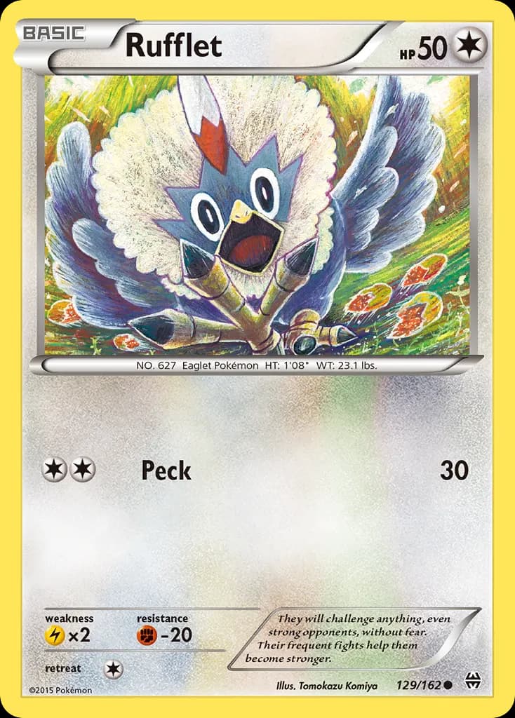 Rufflet — BREAKthrough 129 Pokémon card
