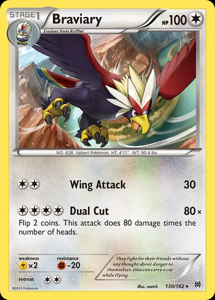 Braviary — BREAKthrough 130 Pokémon card