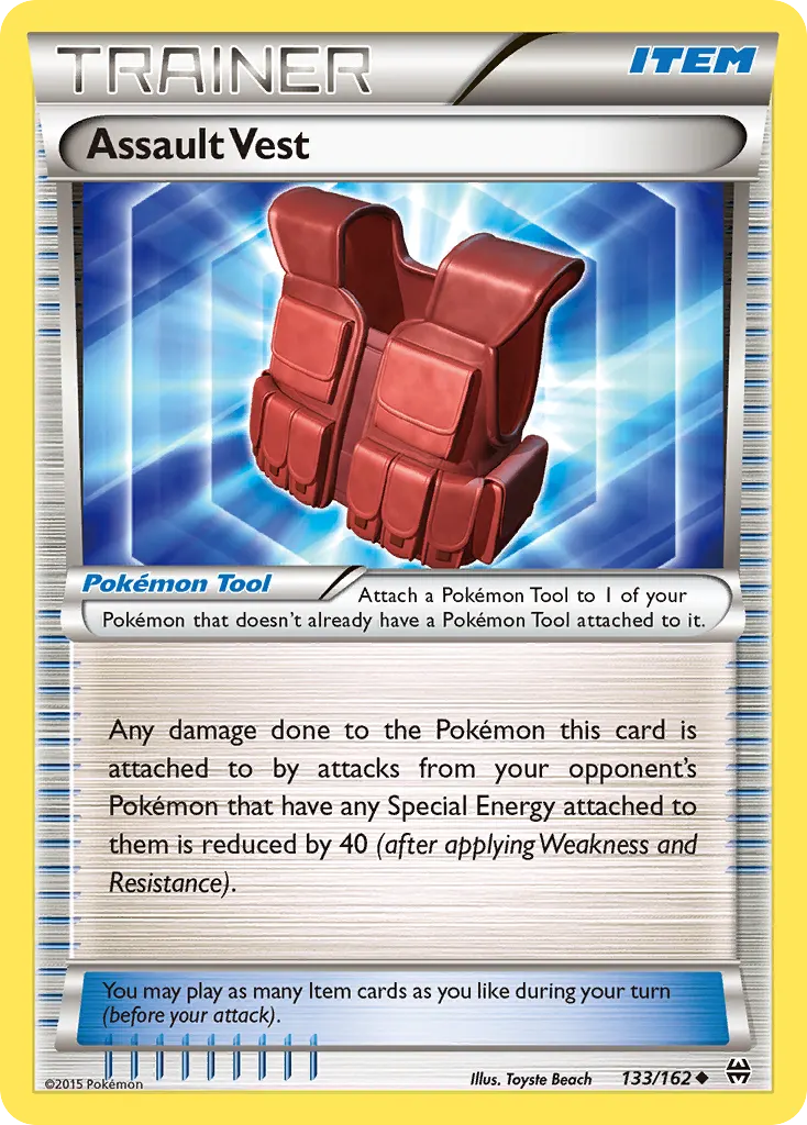 Assault Vest — BREAKthrough 133 Pokémon card