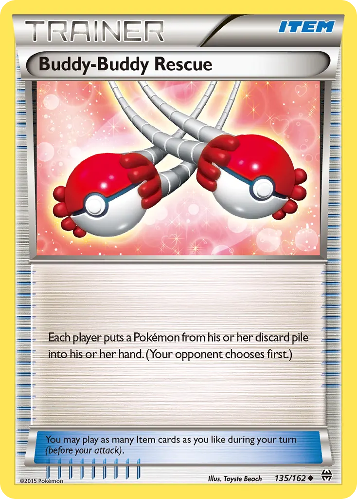 Buddy-Buddy Rescue — BREAKthrough 135 Pokémon card
