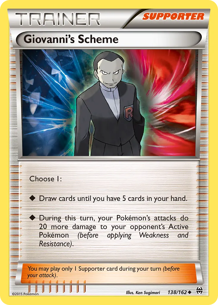 Giovanni's Scheme — BREAKthrough 138 Pokémon card