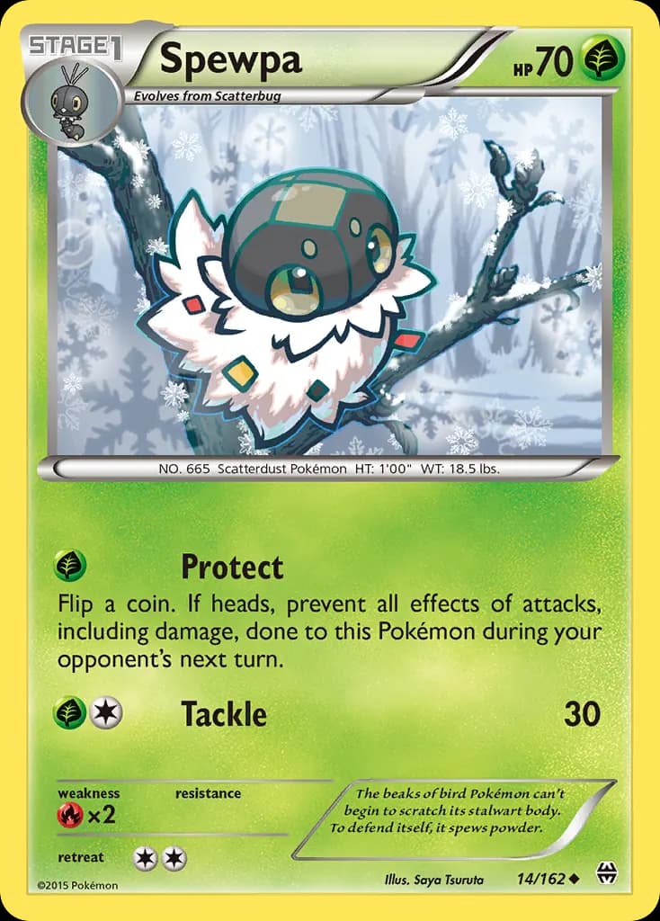 Spewpa — BREAKthrough 14 Pokémon card