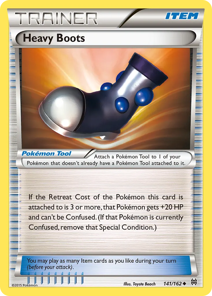 Heavy Boots — BREAKthrough 141 Pokémon card