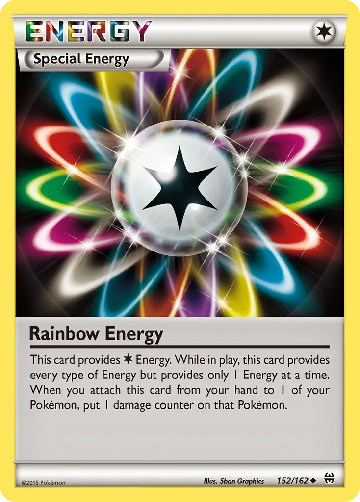 Rainbow Energy — BREAKthrough 152 Pokémon card