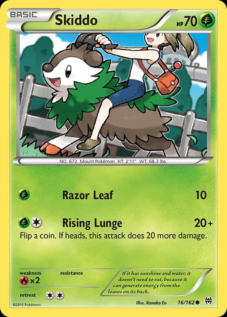 Skiddo — BREAKthrough 16 Pokémon card