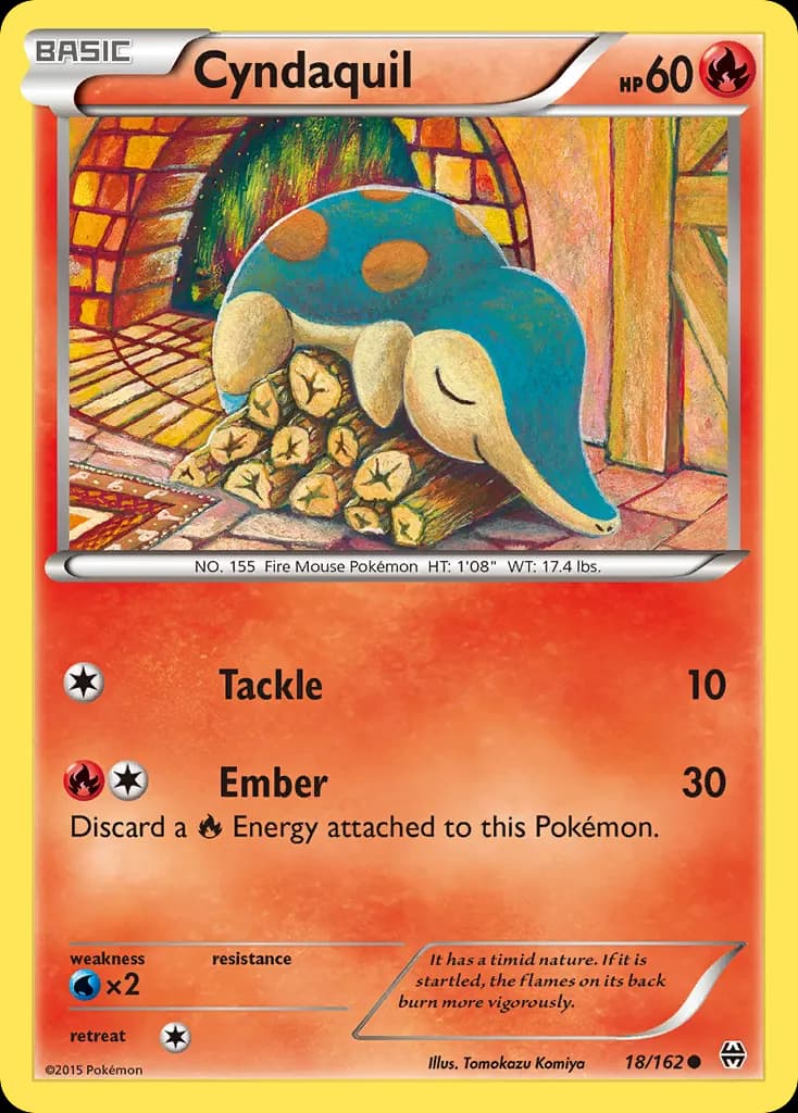 Cyndaquil — BREAKthrough 18 Pokémon card