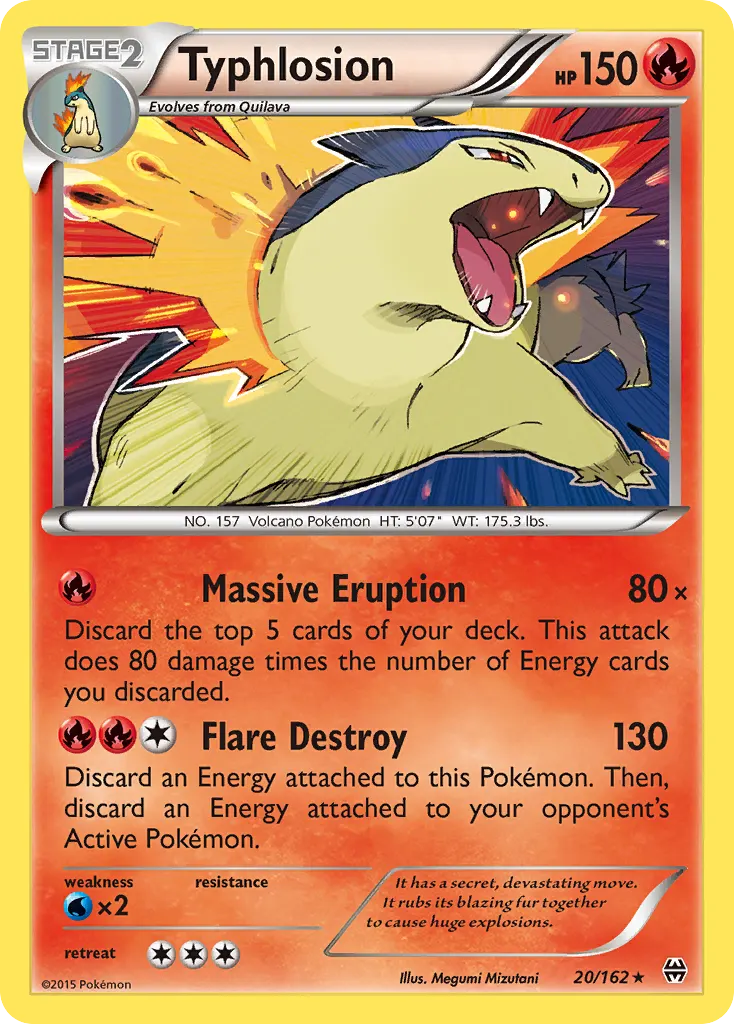 Typhlosion — BREAKthrough 20 Pokémon card