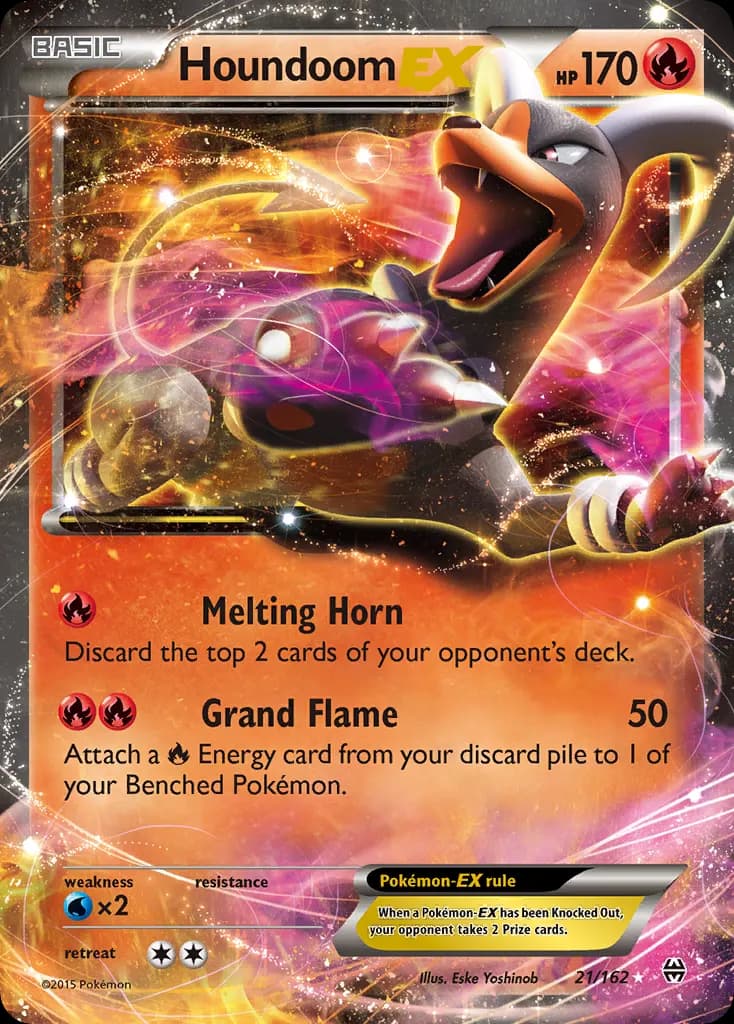 Houndoom-EX — BREAKthrough 21 Pokémon card