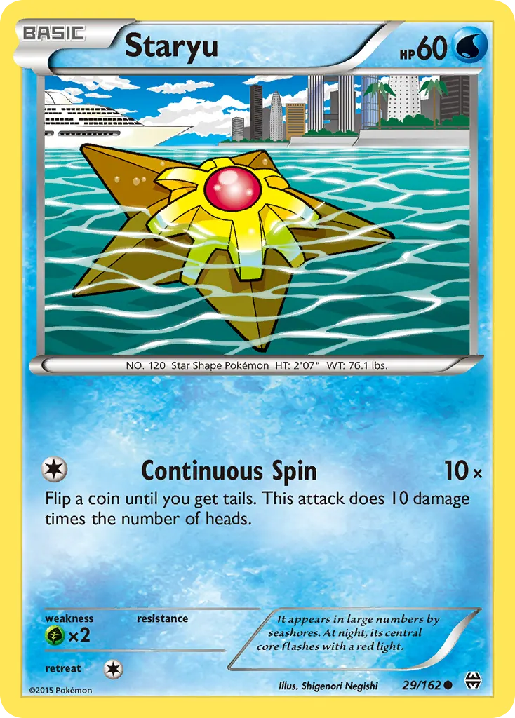 Staryu — BREAKthrough 29 Pokémon card