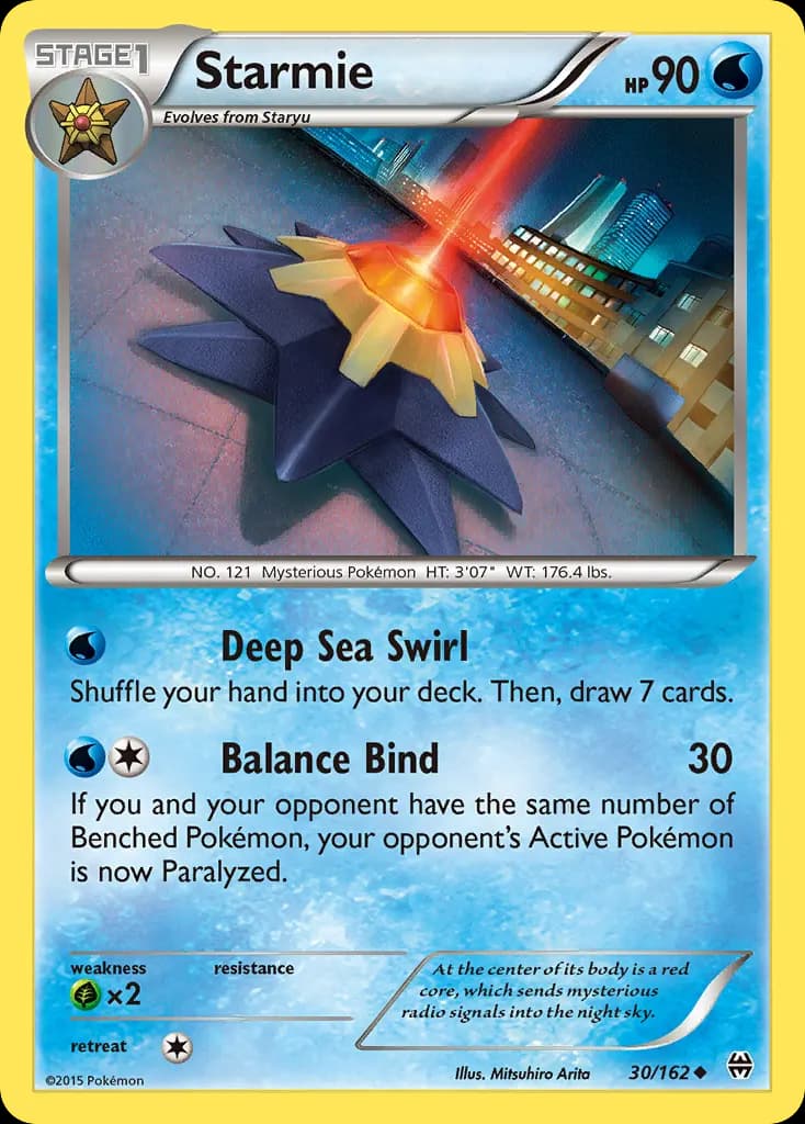 Starmie — BREAKthrough 30 Pokémon card