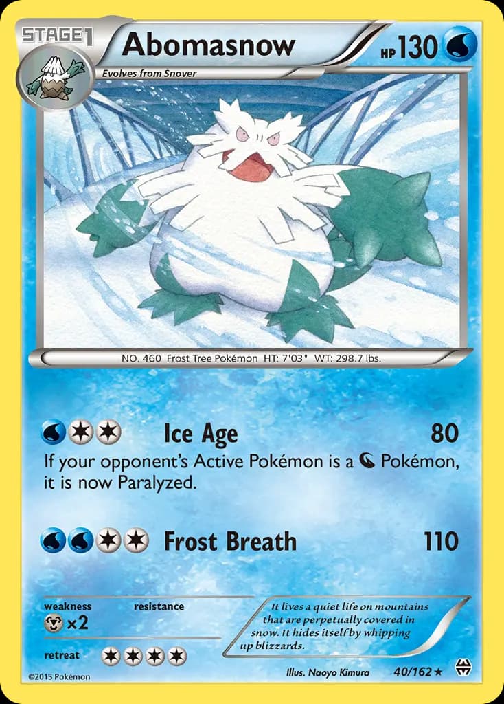 Abomasnow — BREAKthrough 40 Pokémon card