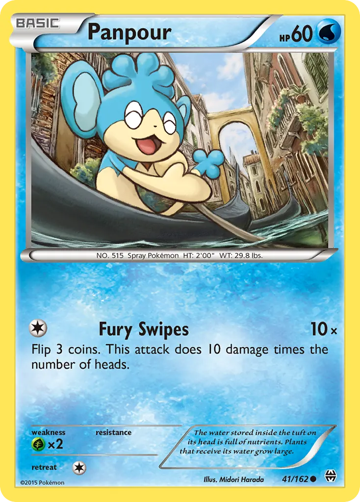 Panpour — BREAKthrough 41 Pokémon card