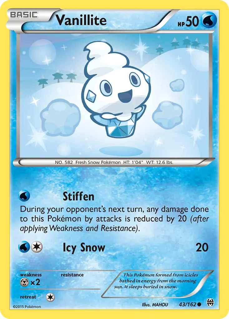 Vanillite — BREAKthrough 43 Pokémon card