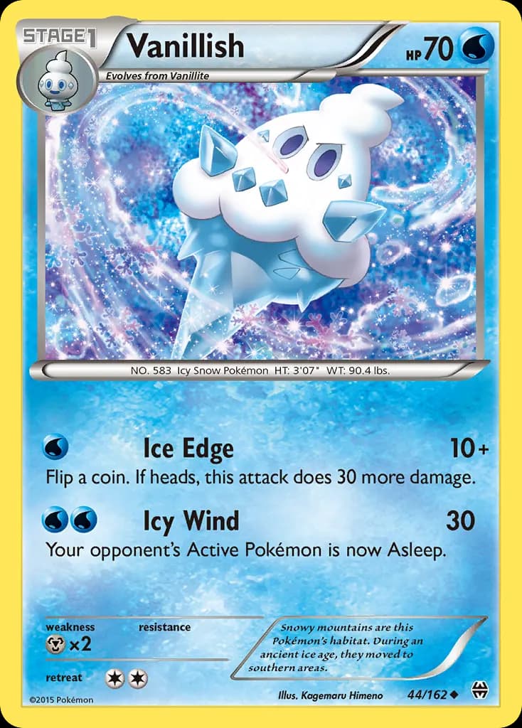 Vanillish — BREAKthrough 44 Pokémon card