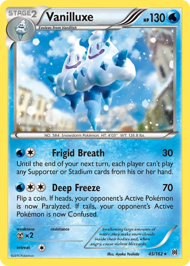Vanilluxe — BREAKthrough 45 Pokémon card