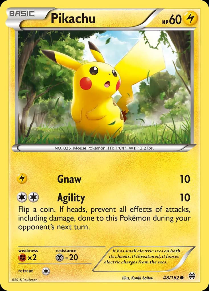 Pikachu — BREAKthrough 48 Pokémon card