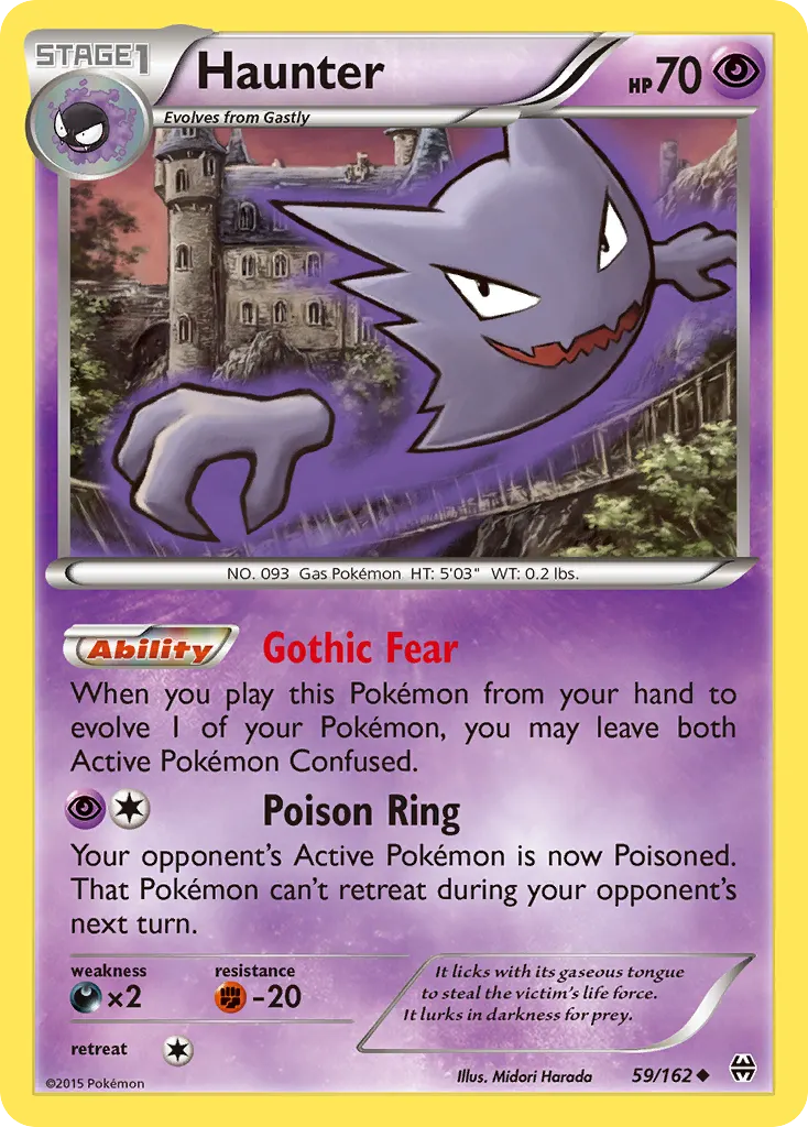 Haunter — BREAKthrough 59 Pokémon card