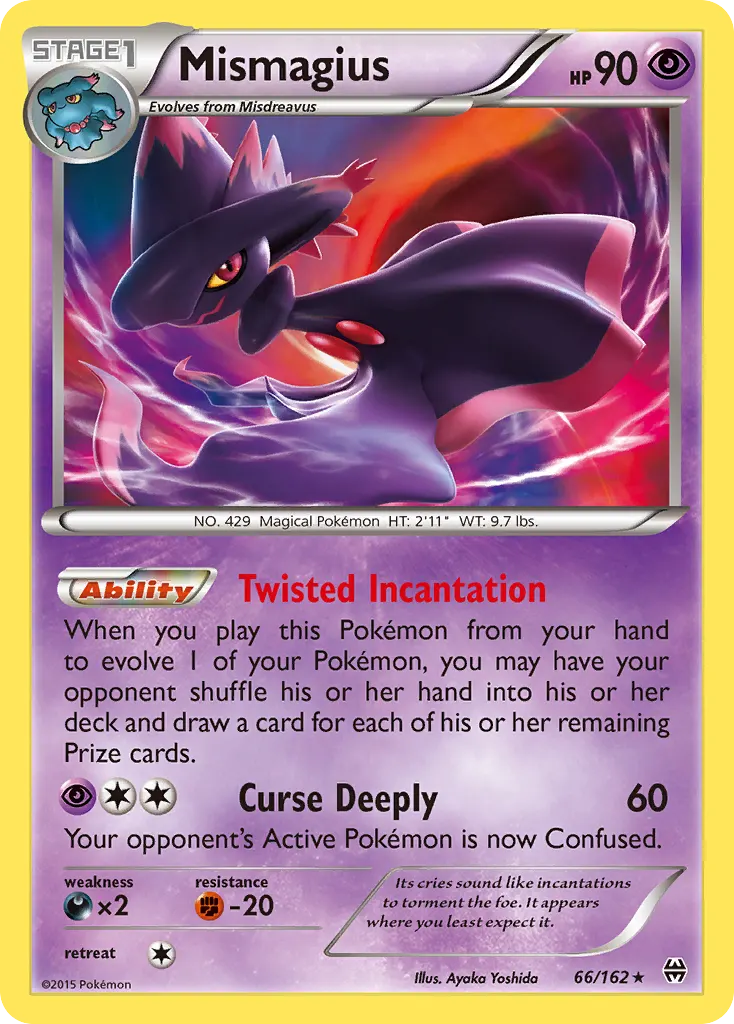 Mismagius — BREAKthrough 66 Pokémon card