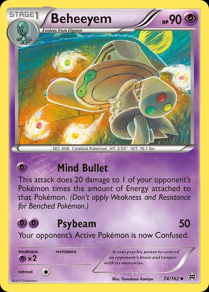 Beheeyem — BREAKthrough 74 Pokémon card
